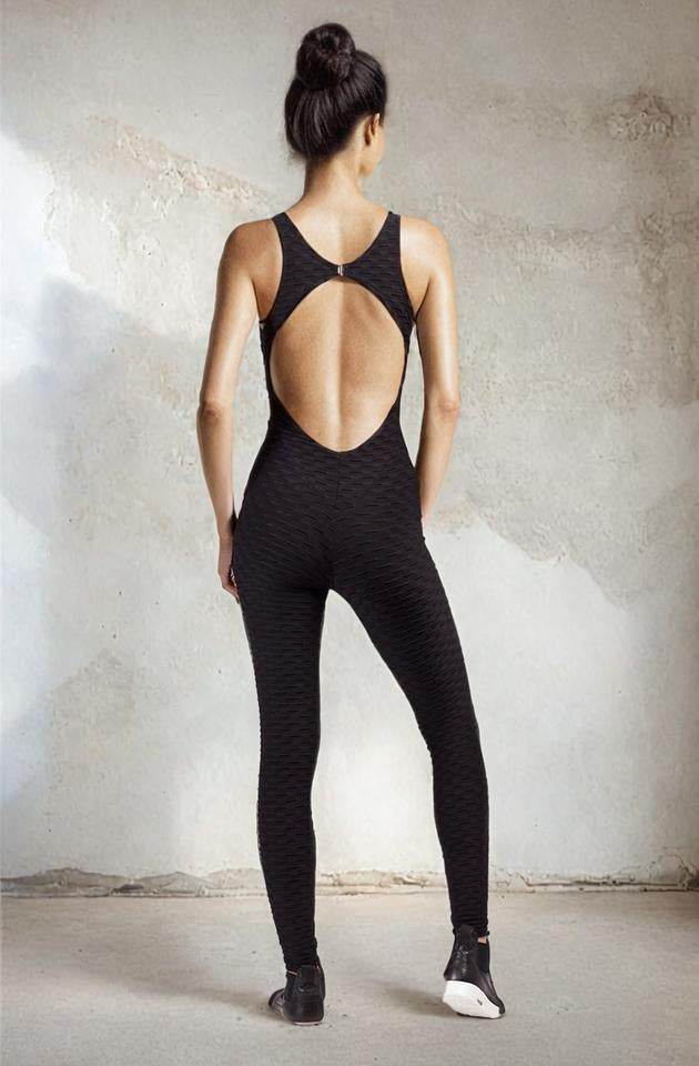 Juliana Athletic Jumpsuit  Black