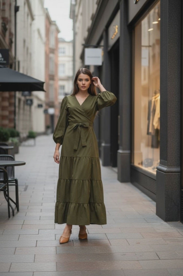 Luciana kimono dress solid colors