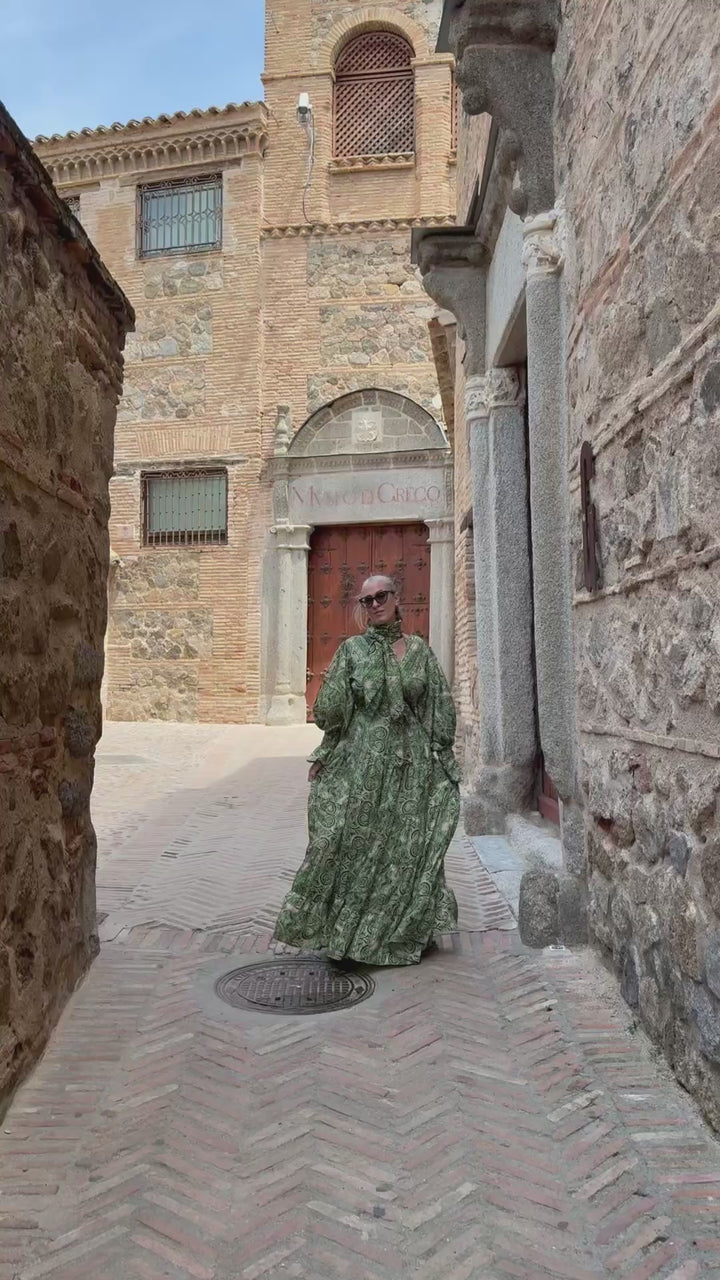 Ariana kimono dress print