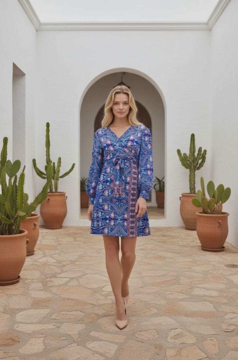 Ciara short dress Vienna print